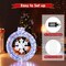 Costway 33" Lighted Ornament Pre-Lit Christmas Wreath with 128 Cold White LED Lights